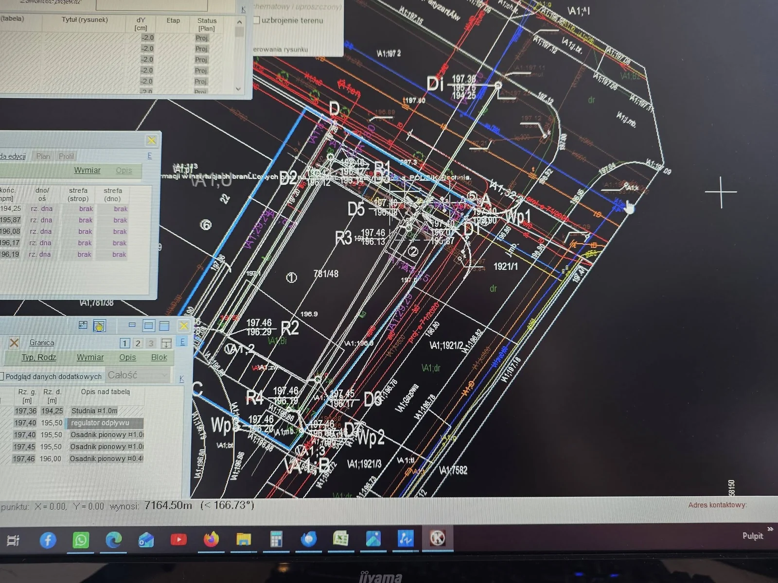 Praca nad projektem w programie CAD